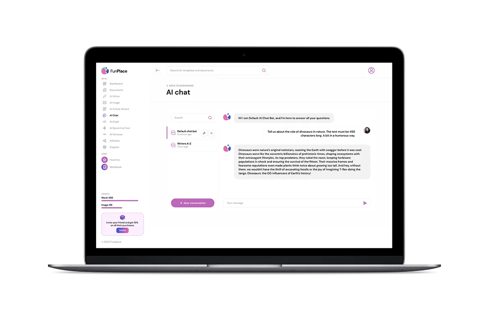 AI Chat - financial and healthcare chatbots